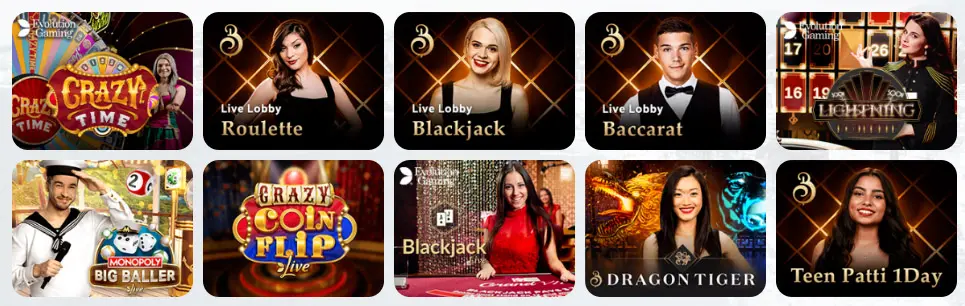 Giochi da casinò live 7Bet Casino