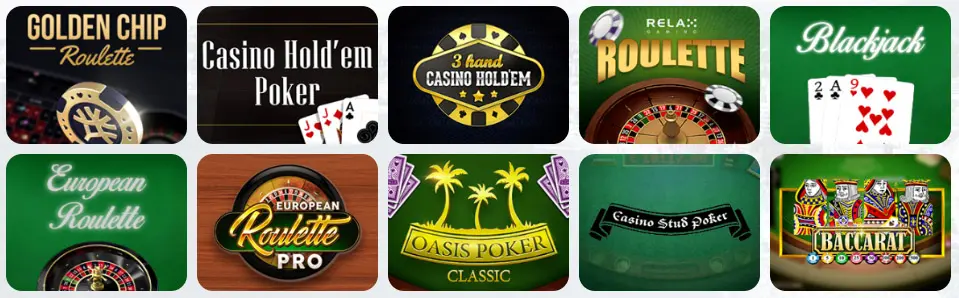 Giochi da tavolo al 7Bet Casino