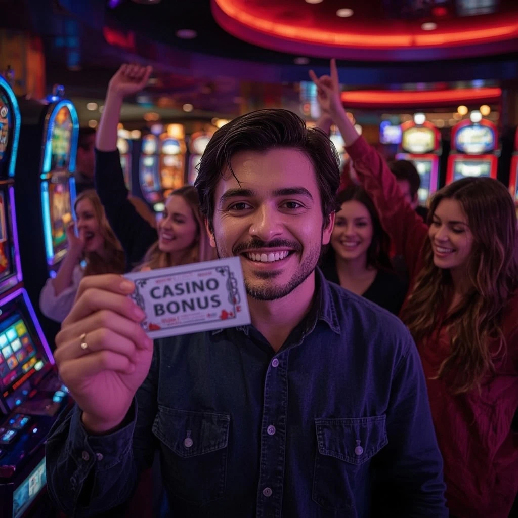 una persona con un bonus del casinò 7Bet